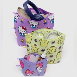 Hello Kitty and friends floral go pouch set NWT
